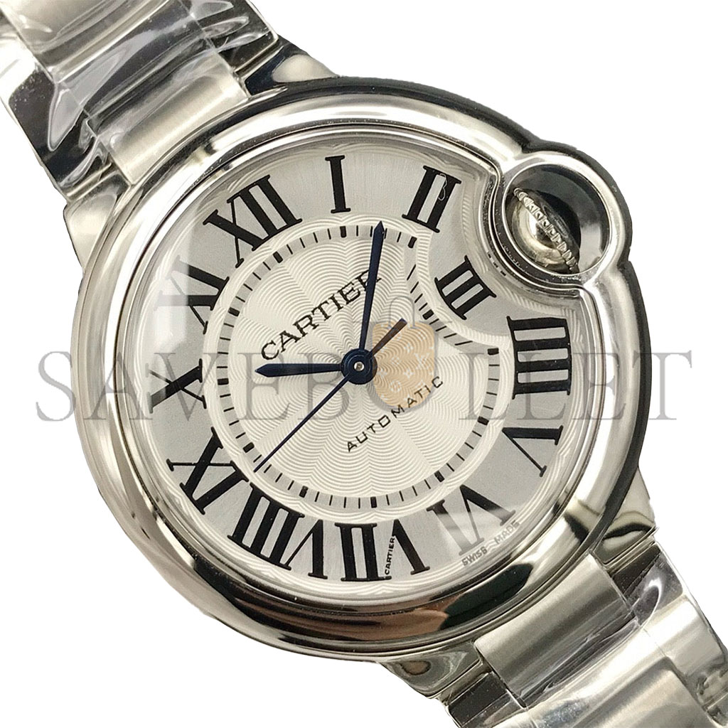 CARTIER BALLON BLEU 33 STEEL WOMEN'S WATCH AUTOMATIC WRIST W6920071